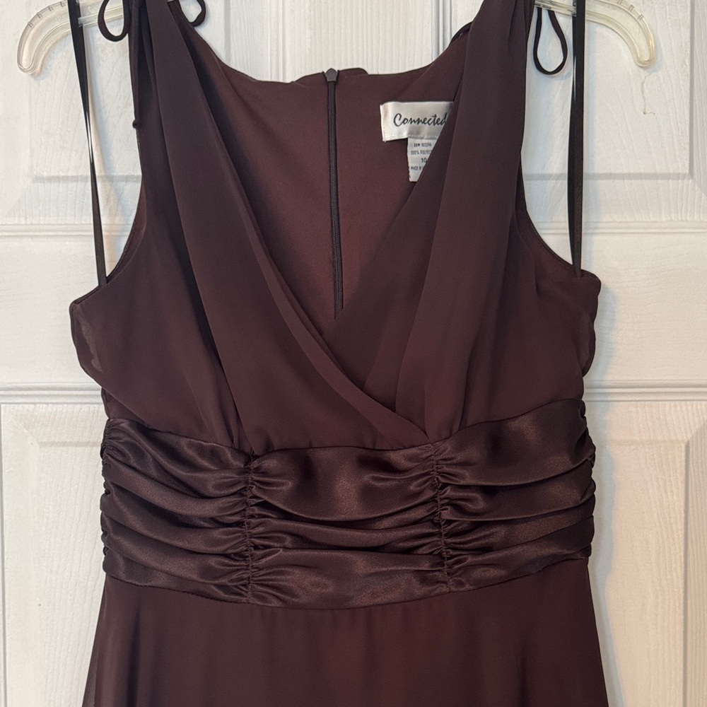 Connected Apparel Chocolate Midi Dress